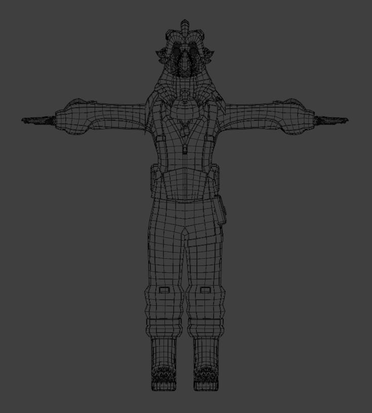 Wireframe Front Orthographic